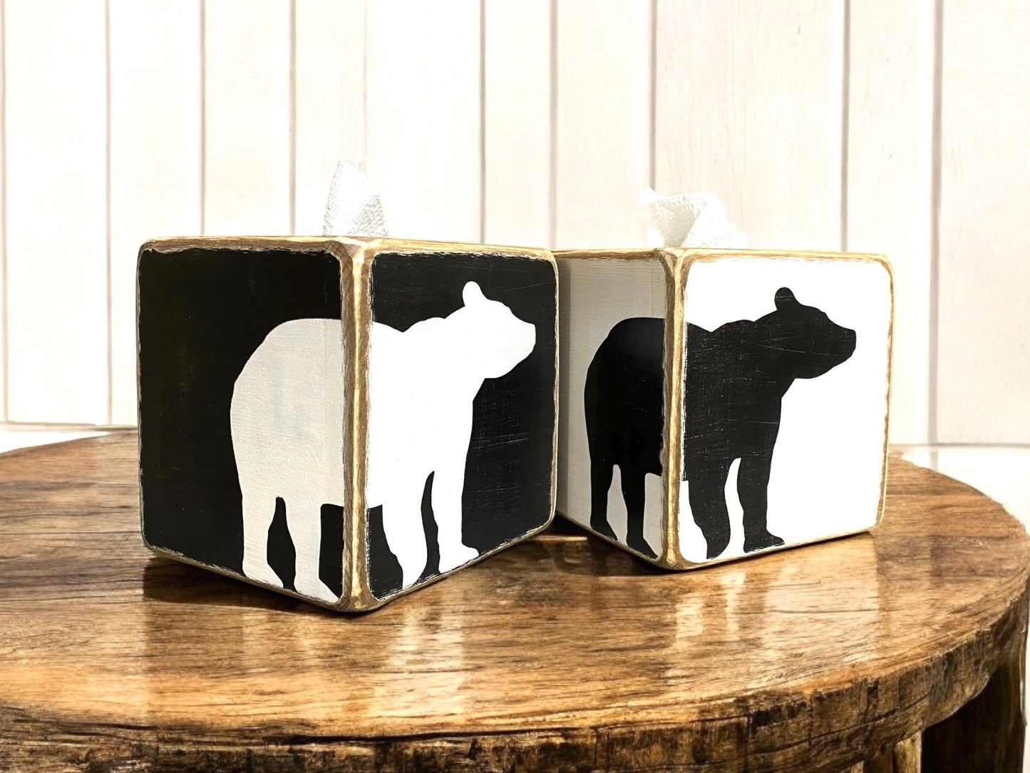 Black Bear Tissue Box Cover