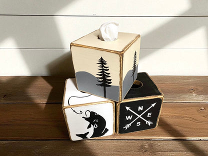 Mountain Home Tissue Box Cover