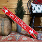 
Rustic red Ski Patrol sign, a vintage-style wooden ski lodge sign perfect for ski cabins, mountain chalets, or winter lodge décor. Hand-distressed for authentic alpine charm and handcrafted quality, made in Maine.