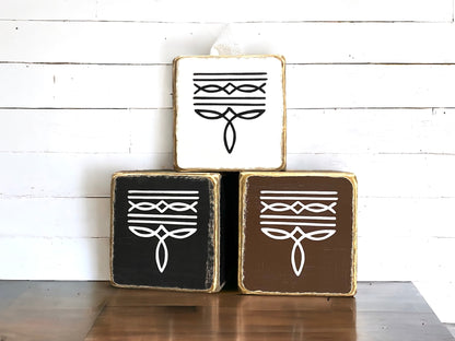 Cowboy boot stitch tissue box