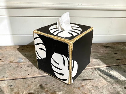 Monstera Deliciosa Tropical Leaf Tissue Box Cover
