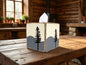 Mountain Home Tissue Box Cover