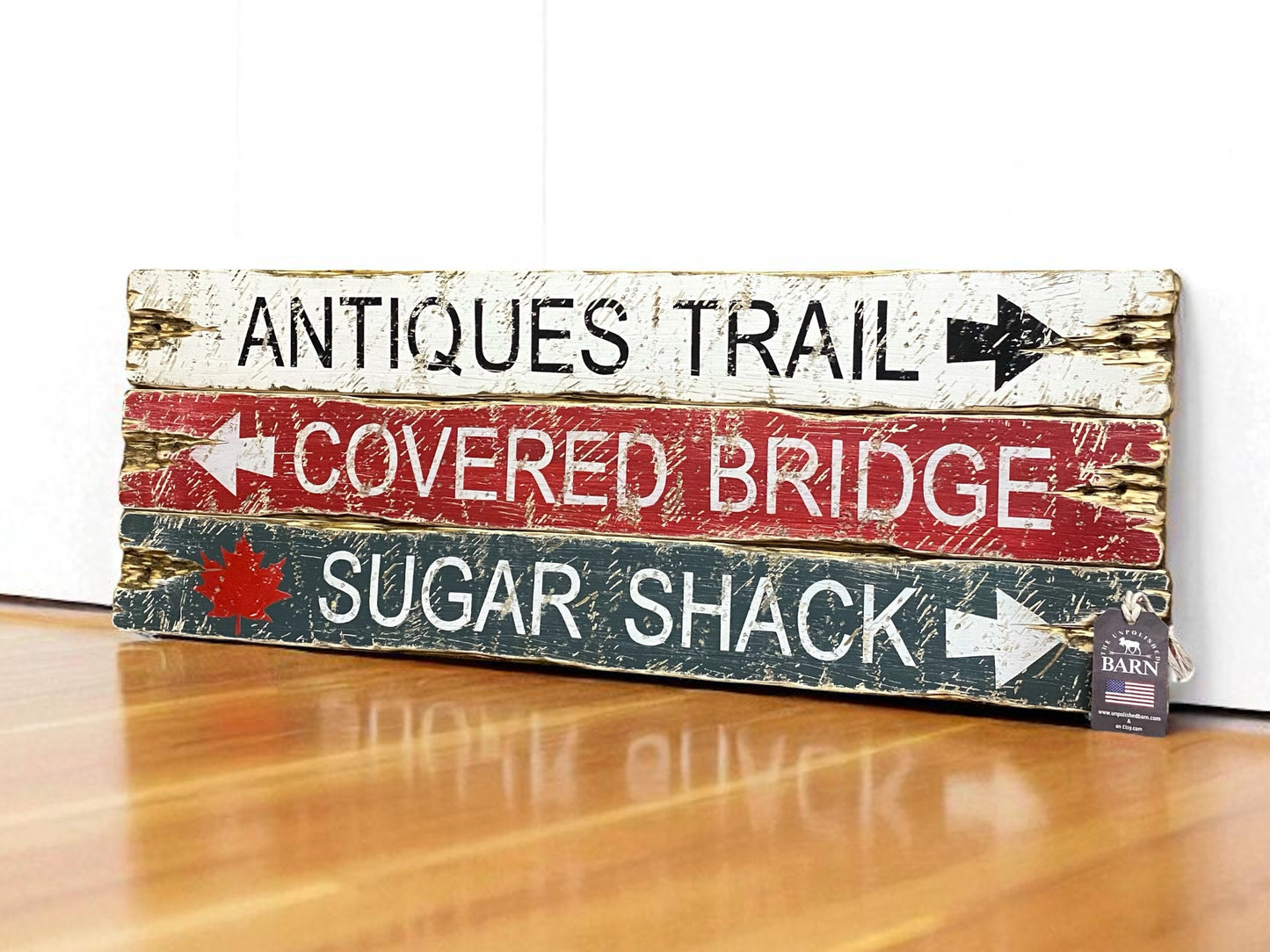 New England Antiques Trail Sign Set