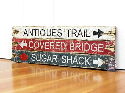 New England Antiques Trail Sign Set