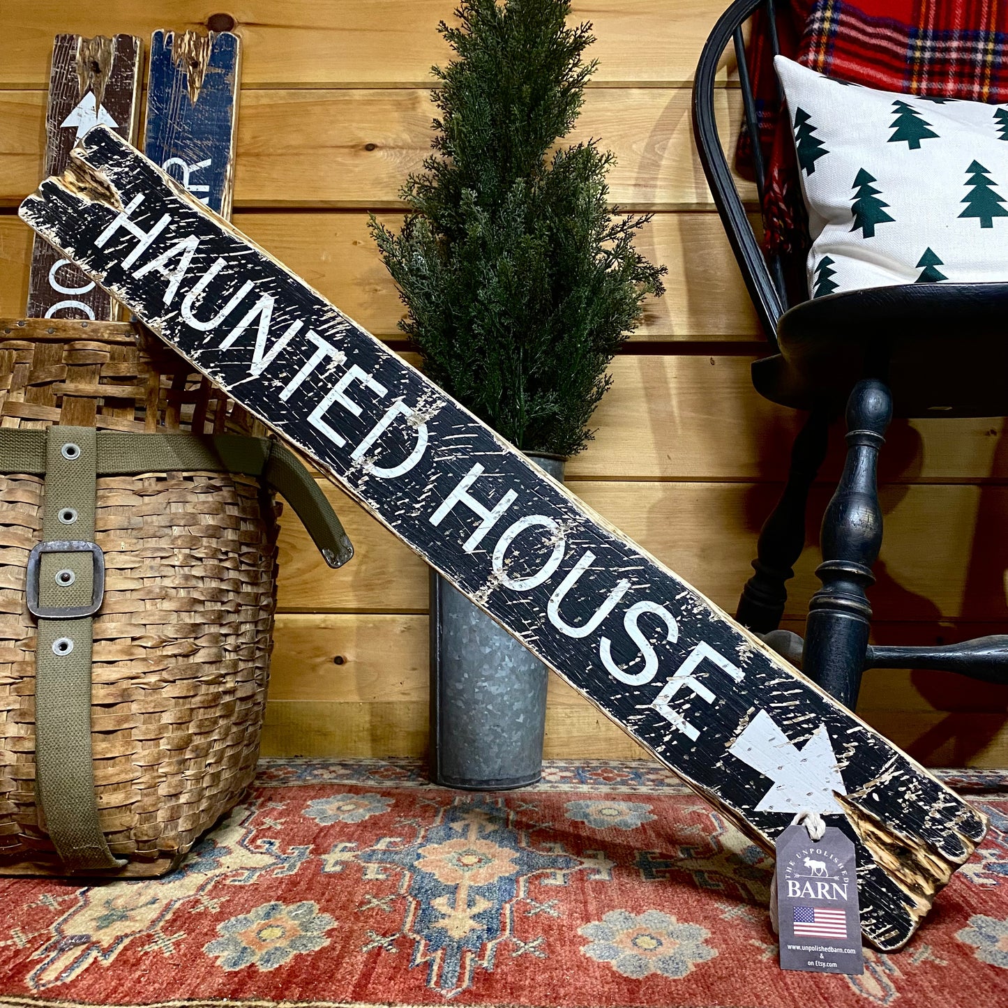 Haunted House Halloween Sign