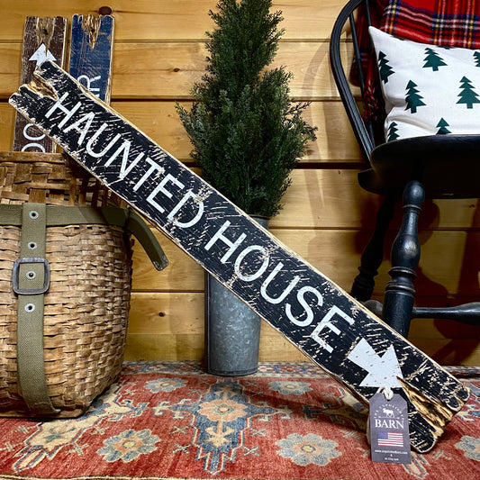 Haunted House Halloween Sign