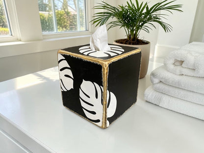 Monstera Deliciosa Tropical Spa Tissue Box Cover