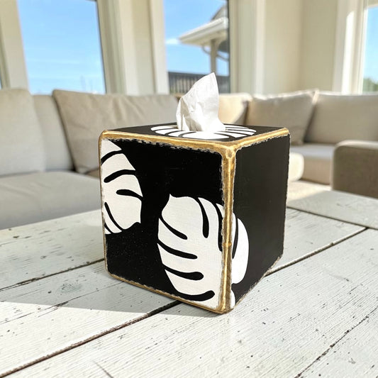 Monstera Deliciosa Tropical Spa Tissue Box Cover