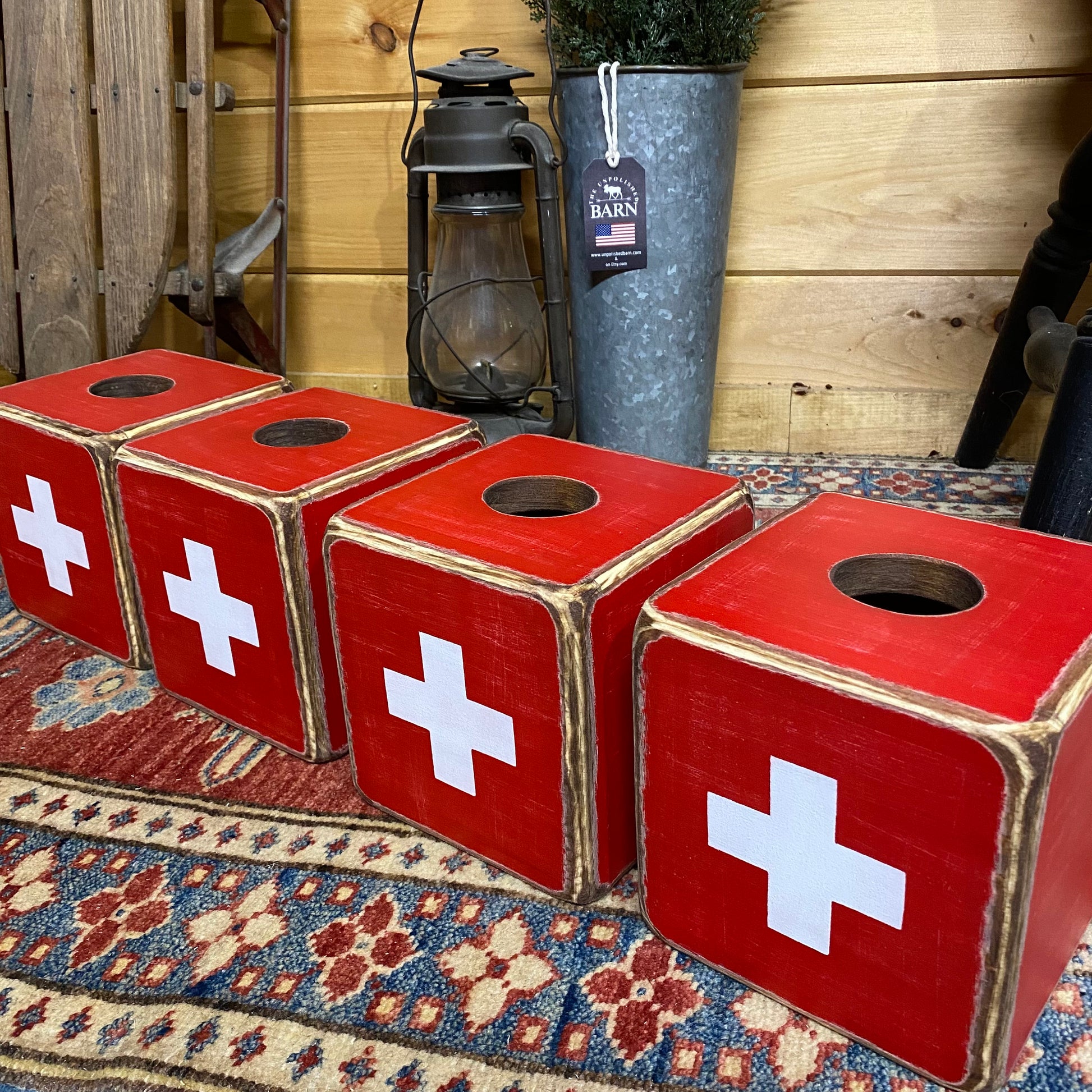 Ski patrol tissue box