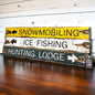 Snowmobiling sign