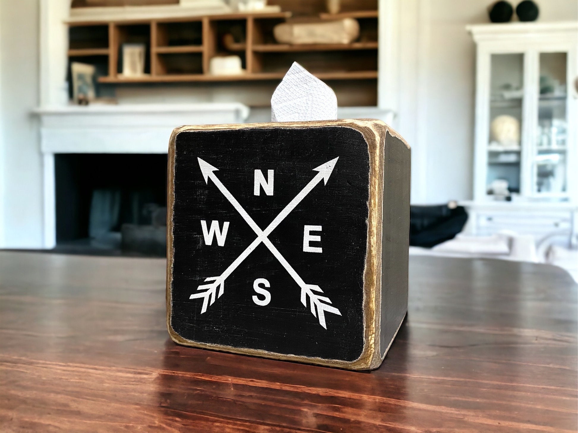 Latitude longitude tissue box