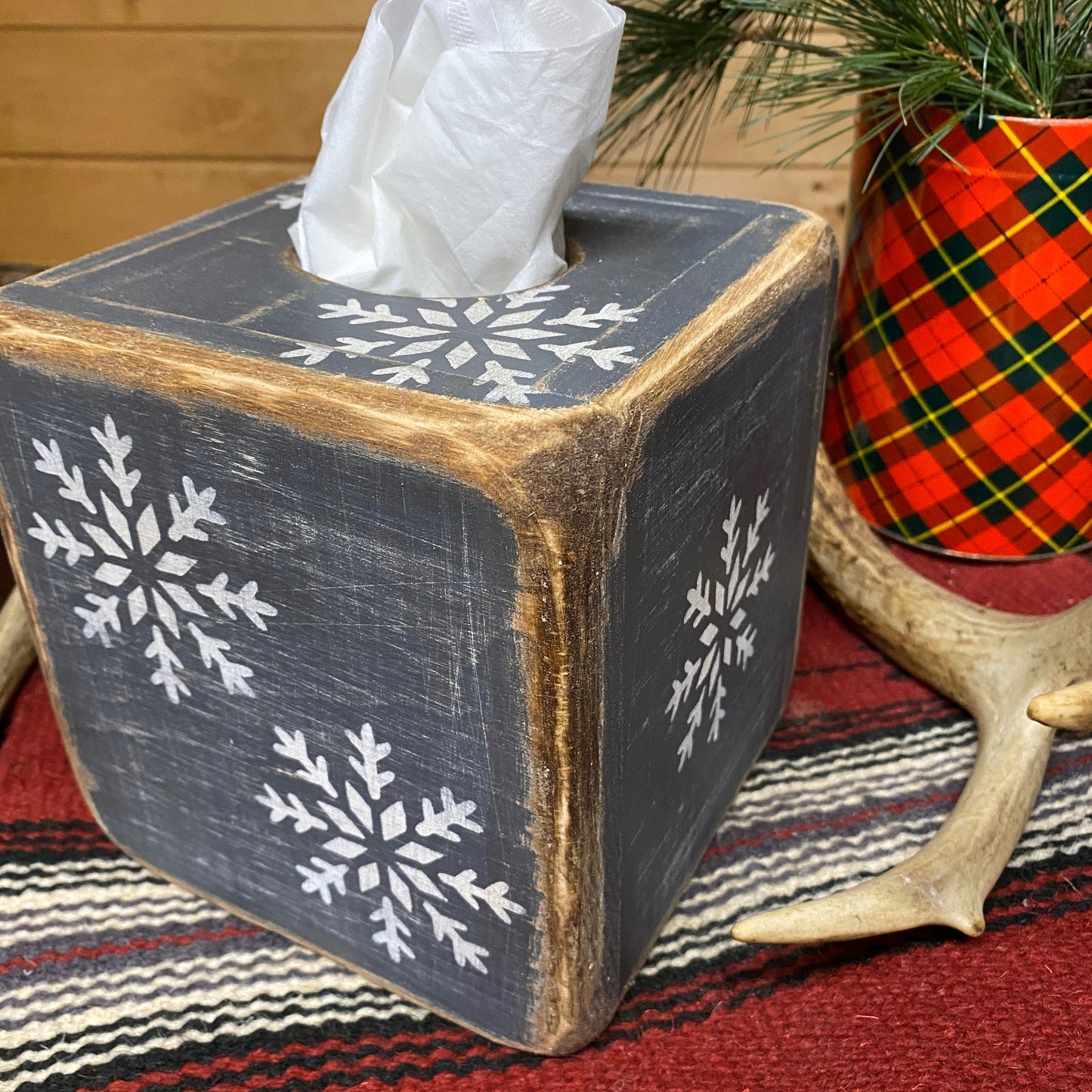 Winter Snowflake Tissue Box Cover