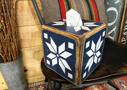 Nordic Star Christmas Poinsettia Tissue Box Cover
