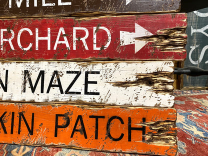 Cider Mill Fall Sign Set | Rustic Autumn Decor