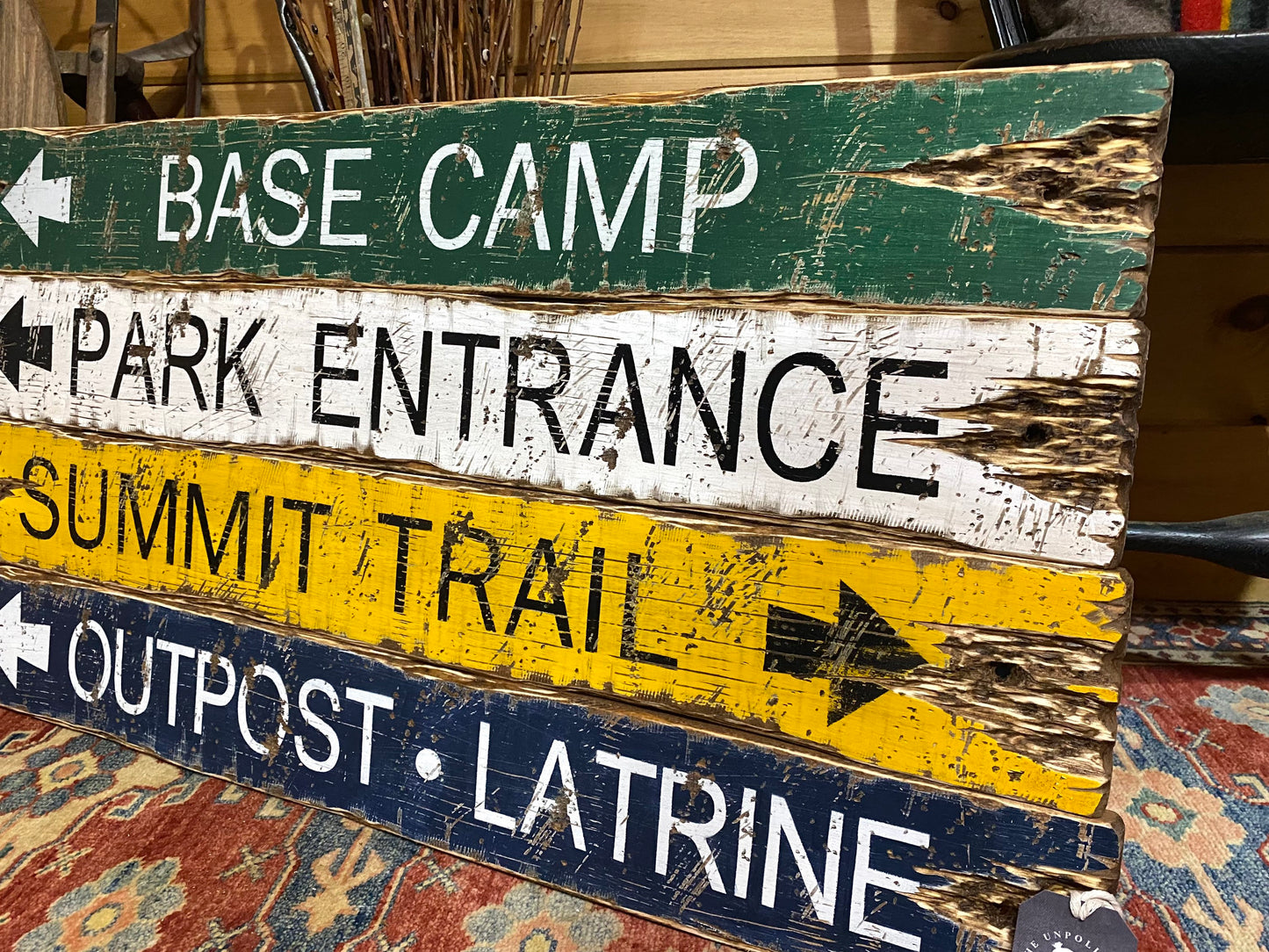 Mountain Climbing Hiking Sign Set