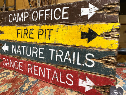 National Park Camping Sign Set
