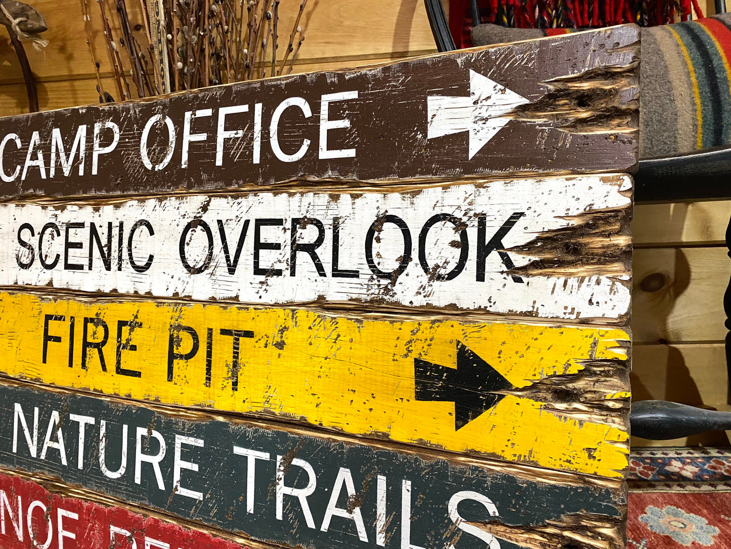 National Park Camping Wood Sign Set