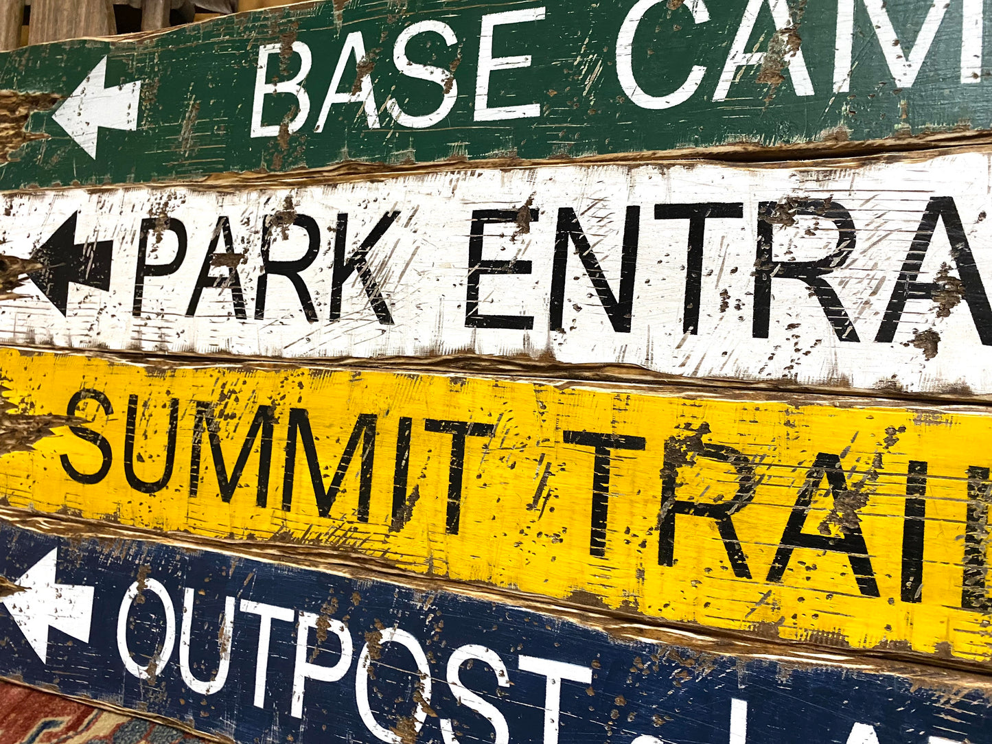 Mountain Climbing Hiking Sign Set
