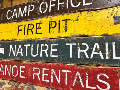 National Park Camping Sign Set