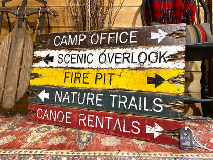 rustic cabin decor sign set