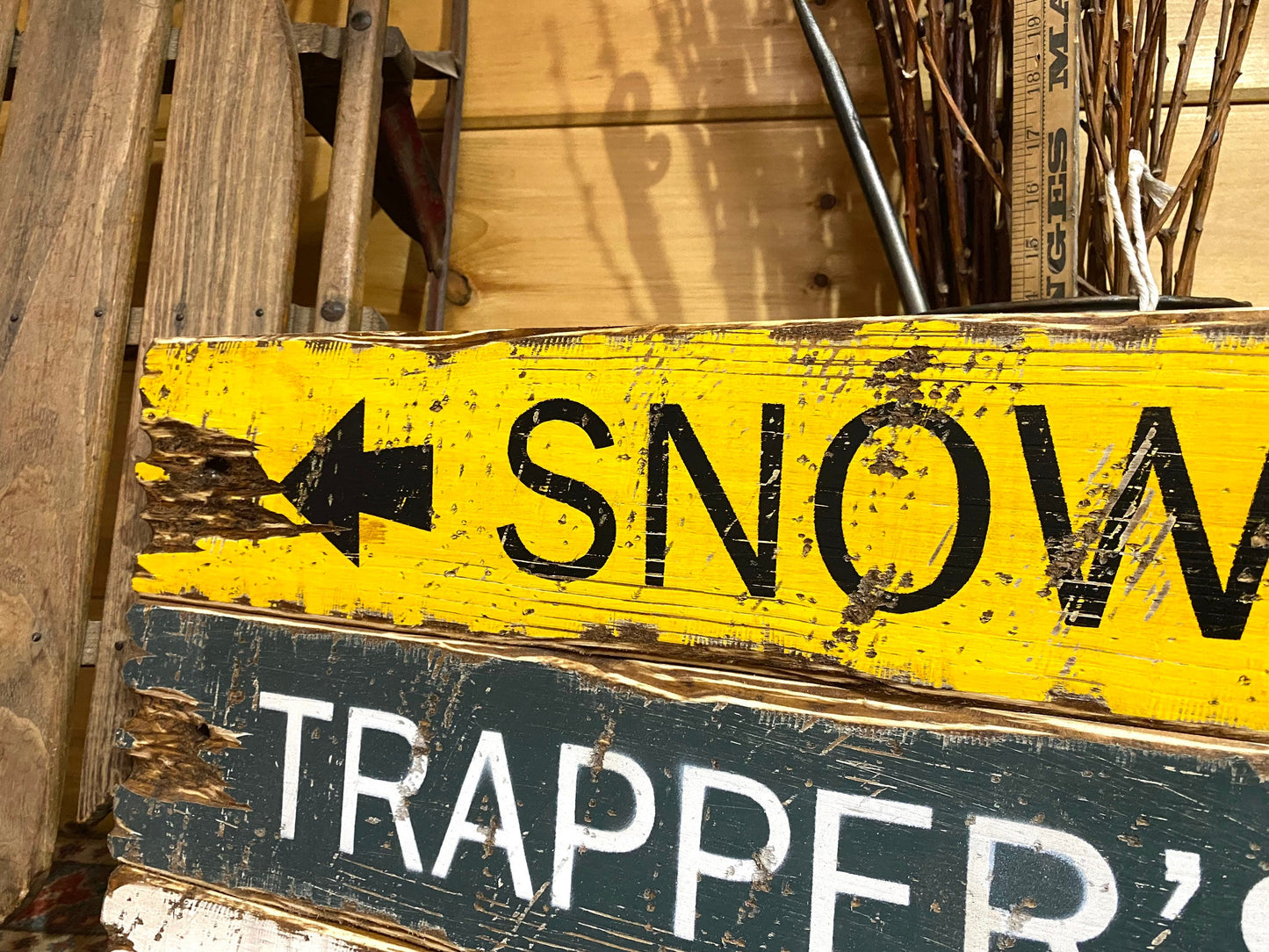 Ice Fishing & Trapping Cabin Sign Set