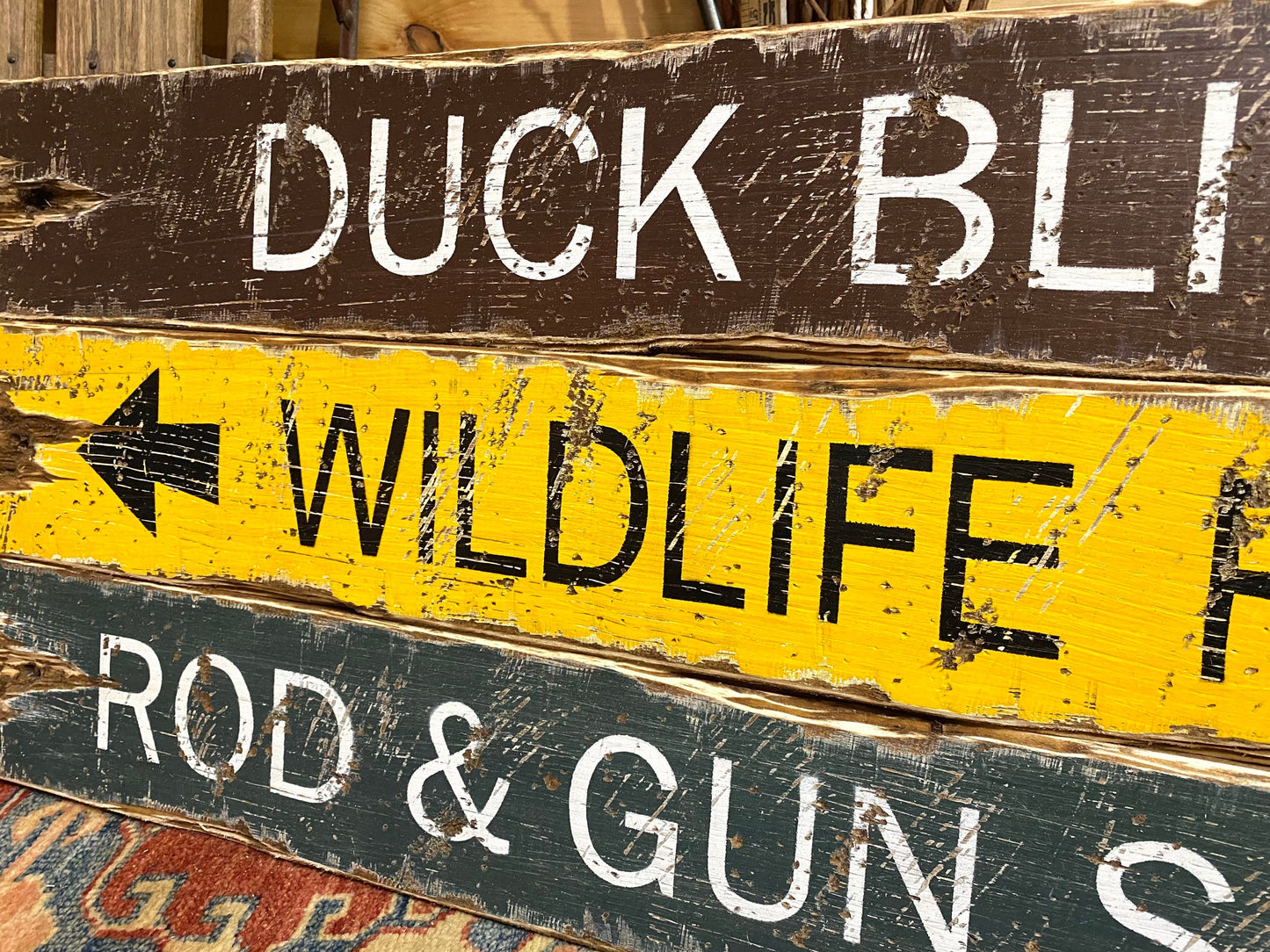 Duck Blind Waterfowl Hunting Sign Set