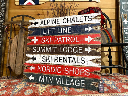 Ski Resort Trail Signs