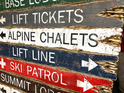 Ski Resort Trail Sign Set