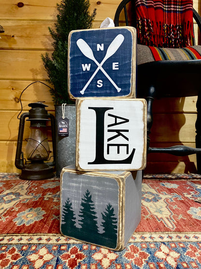 Lake House Anchor Tissue Box Cover