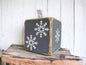 Winter snowflake tissue box cover