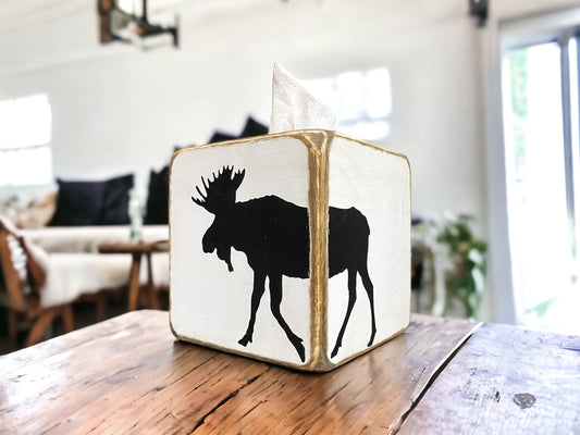 Maine moose tissue box