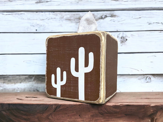 Saguaro cactus tissue box
