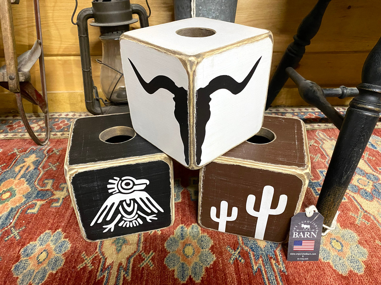 Thunderbird Southwestern Tissue Box Cover