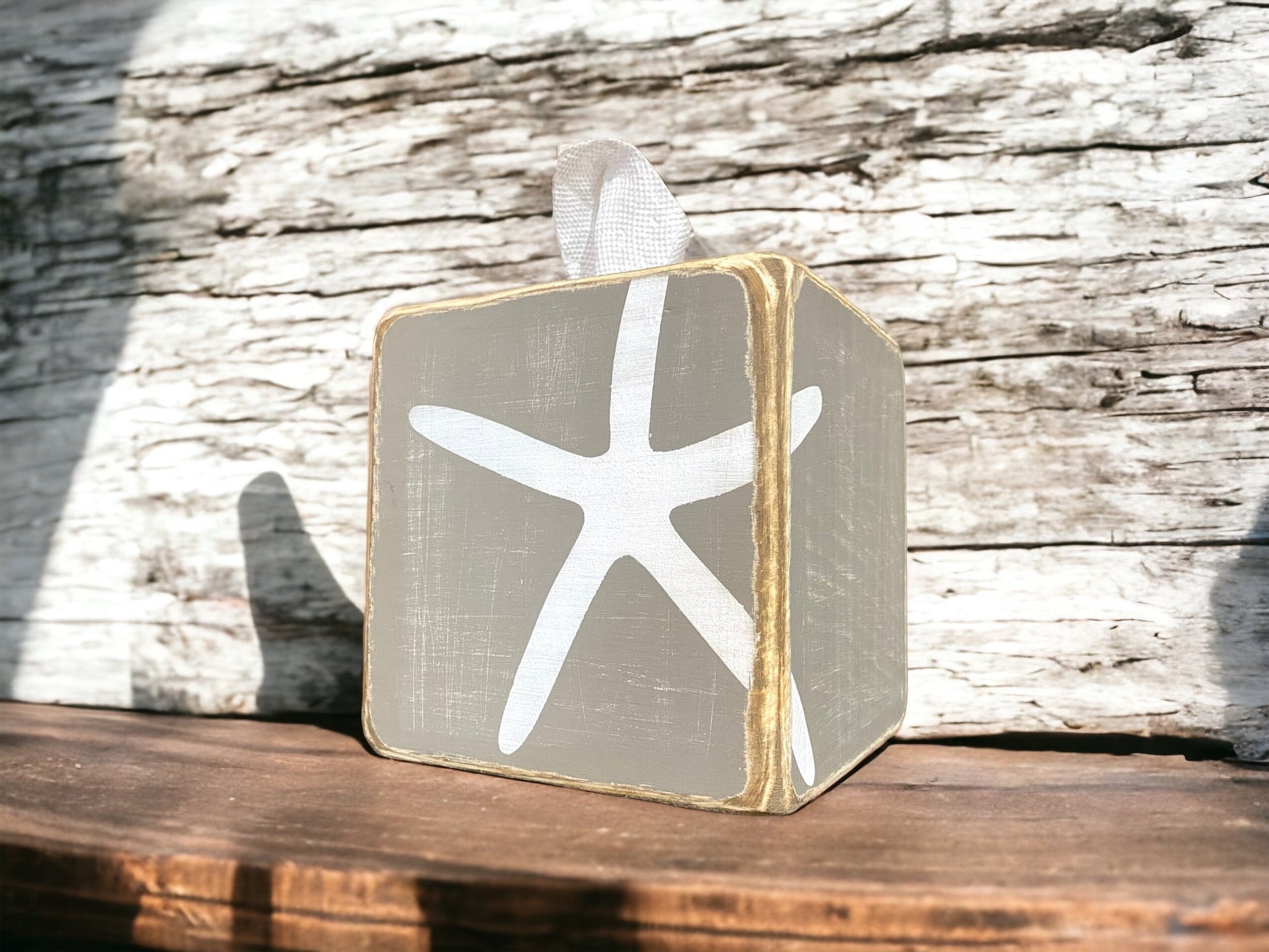 Starfish tissue box cover