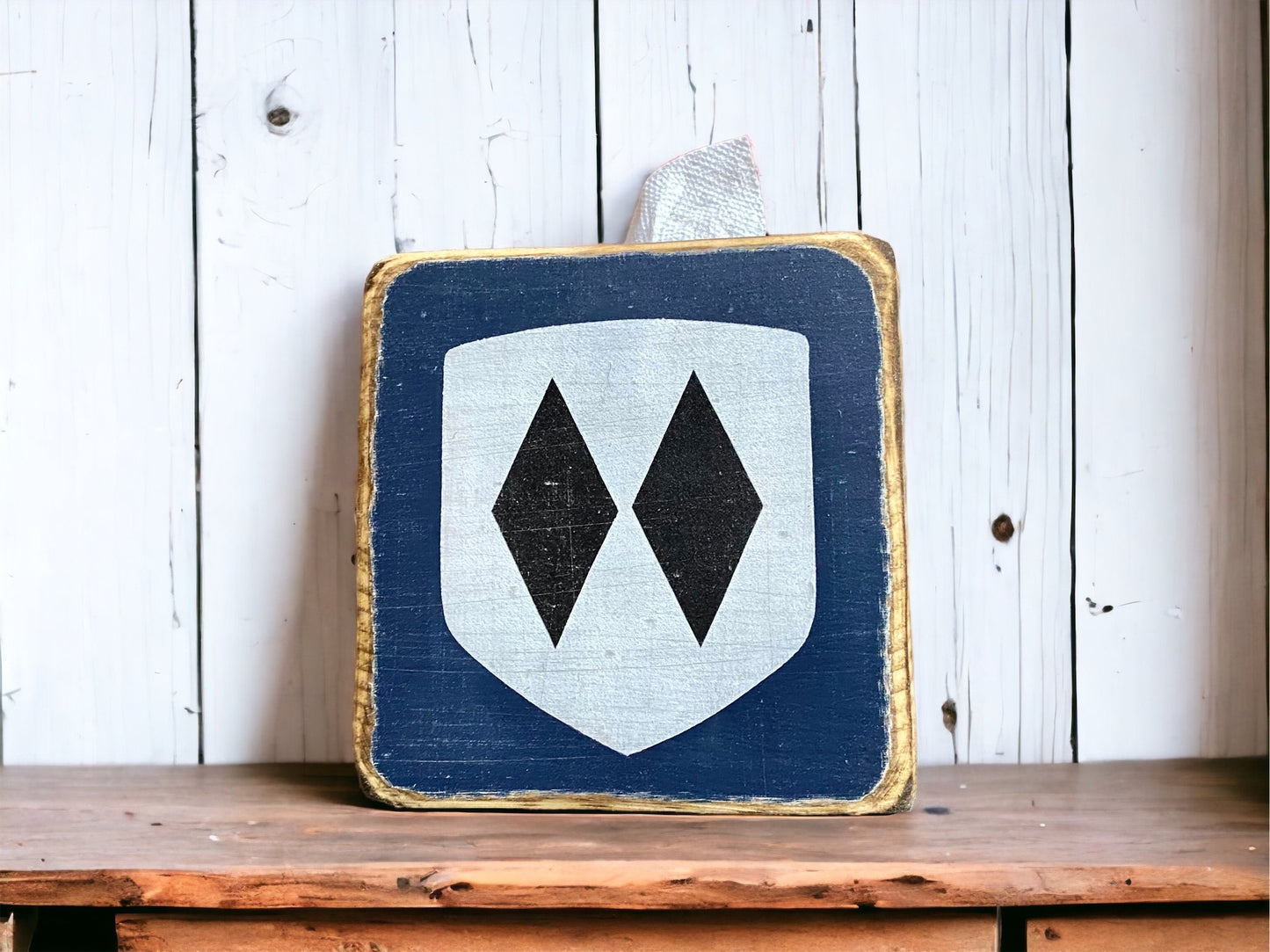 Double Diamond Ski Trail Tissue Box Cover