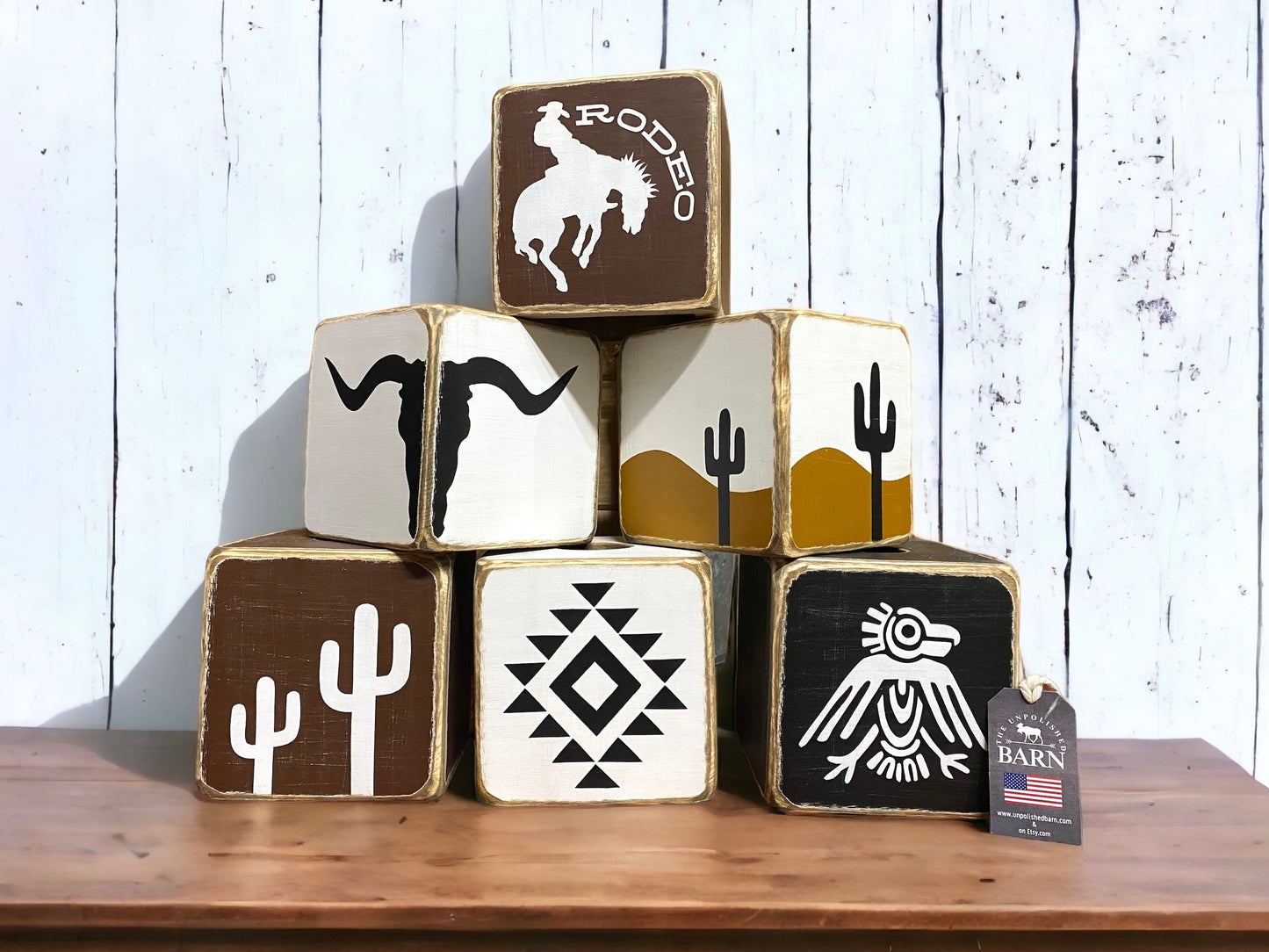 Western Rodeo Cowboy Tissue Box Cover