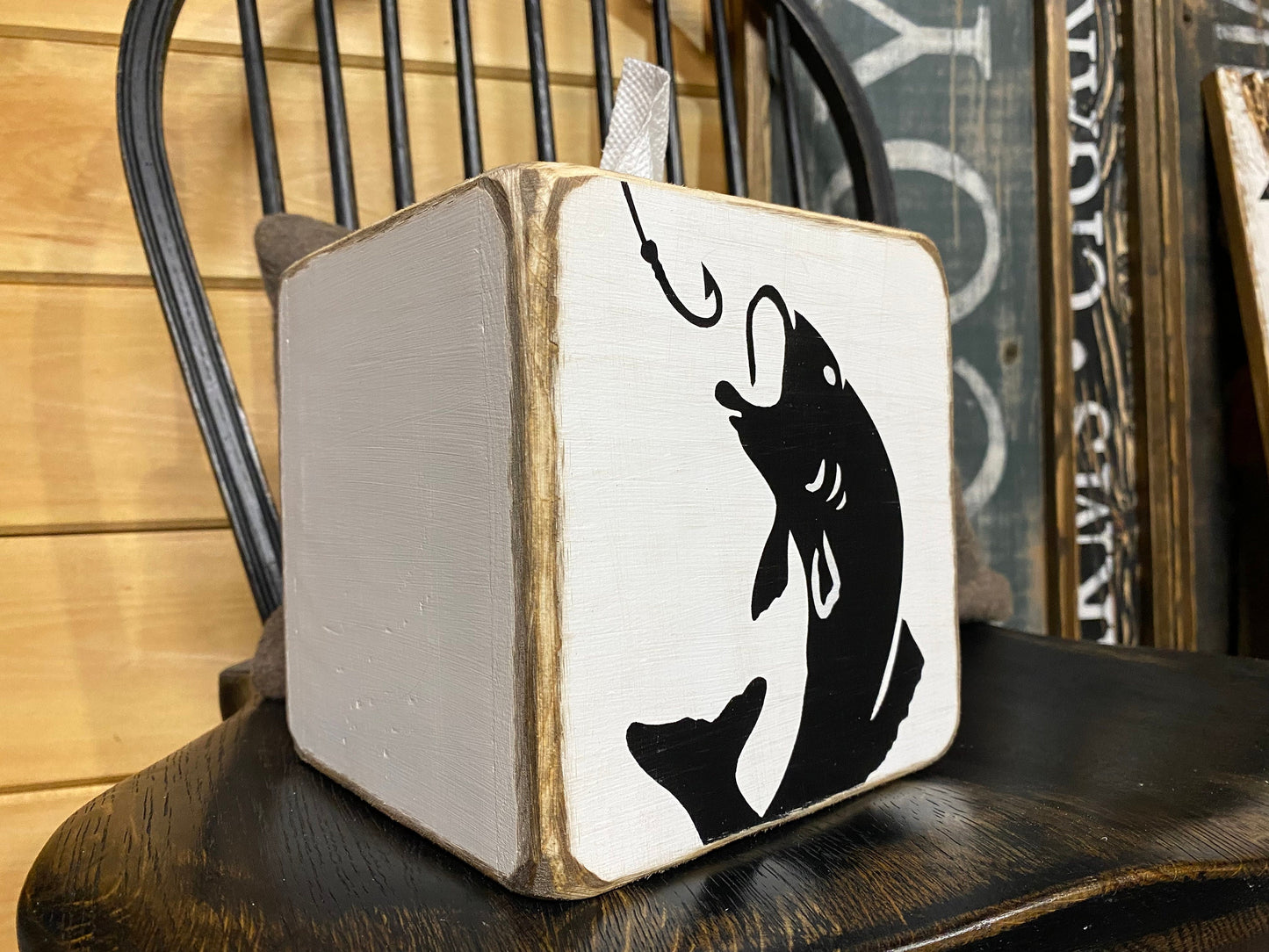 Fishing Camp Tissue Box Cover