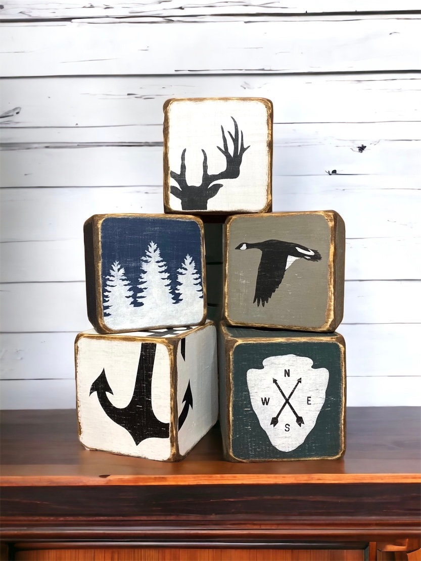 Hunting lodge tissue box