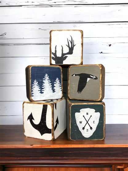 Hunting lodge tissue box