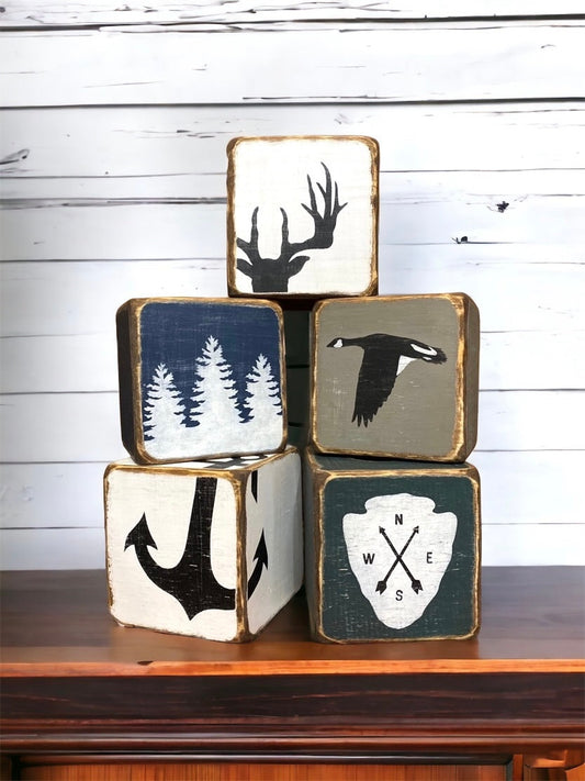 Hunting lodge tissue box
