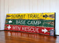 base camp mountain climbing sign