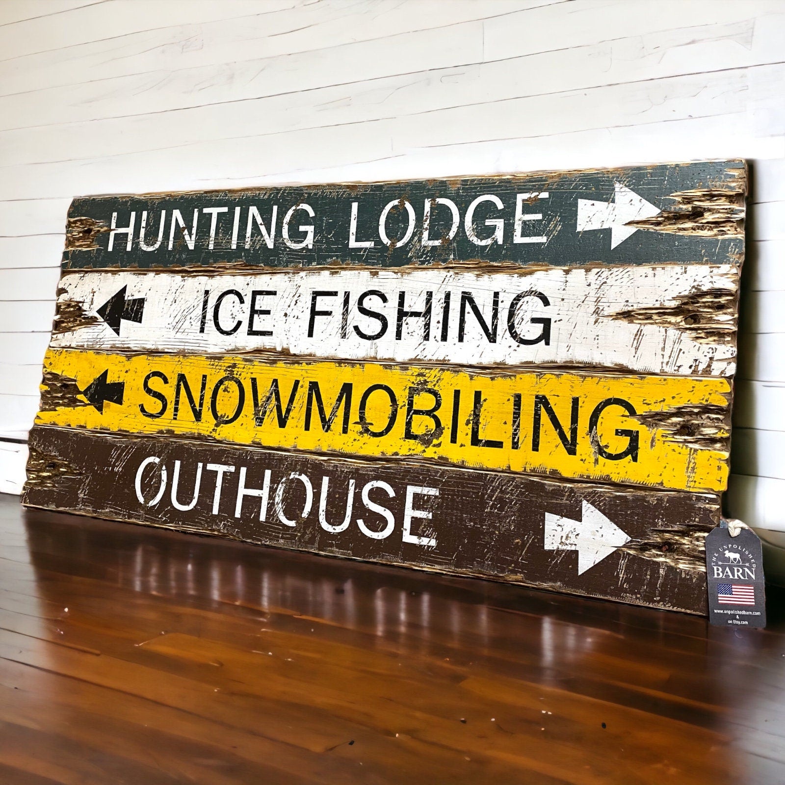 Snowmobile cabin signs
