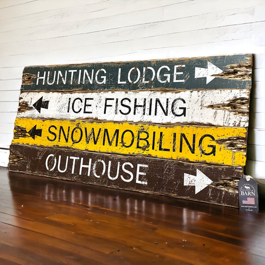 Snowmobile cabin signs