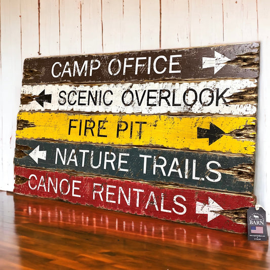 national park cabin sign set