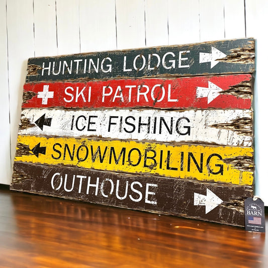 Hunting lodge rustic signs for cabin 