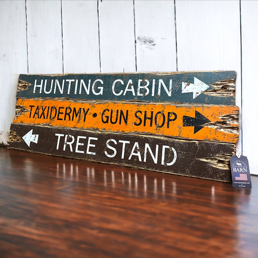 Deer hunting sign set