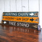 Deer hunting sign set