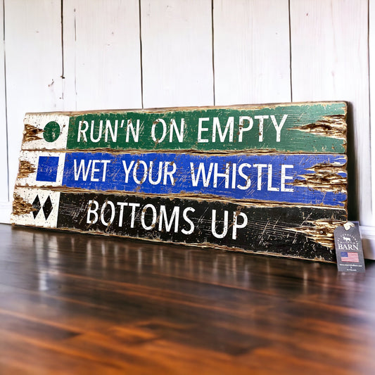 Ski trail bar signs