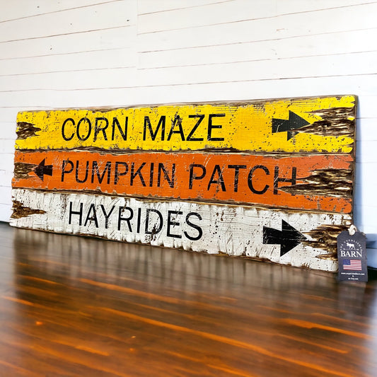 Pumpkin Patch Wood Fall Sign Set