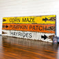 Pumpkin Patch Wood Fall Sign Set